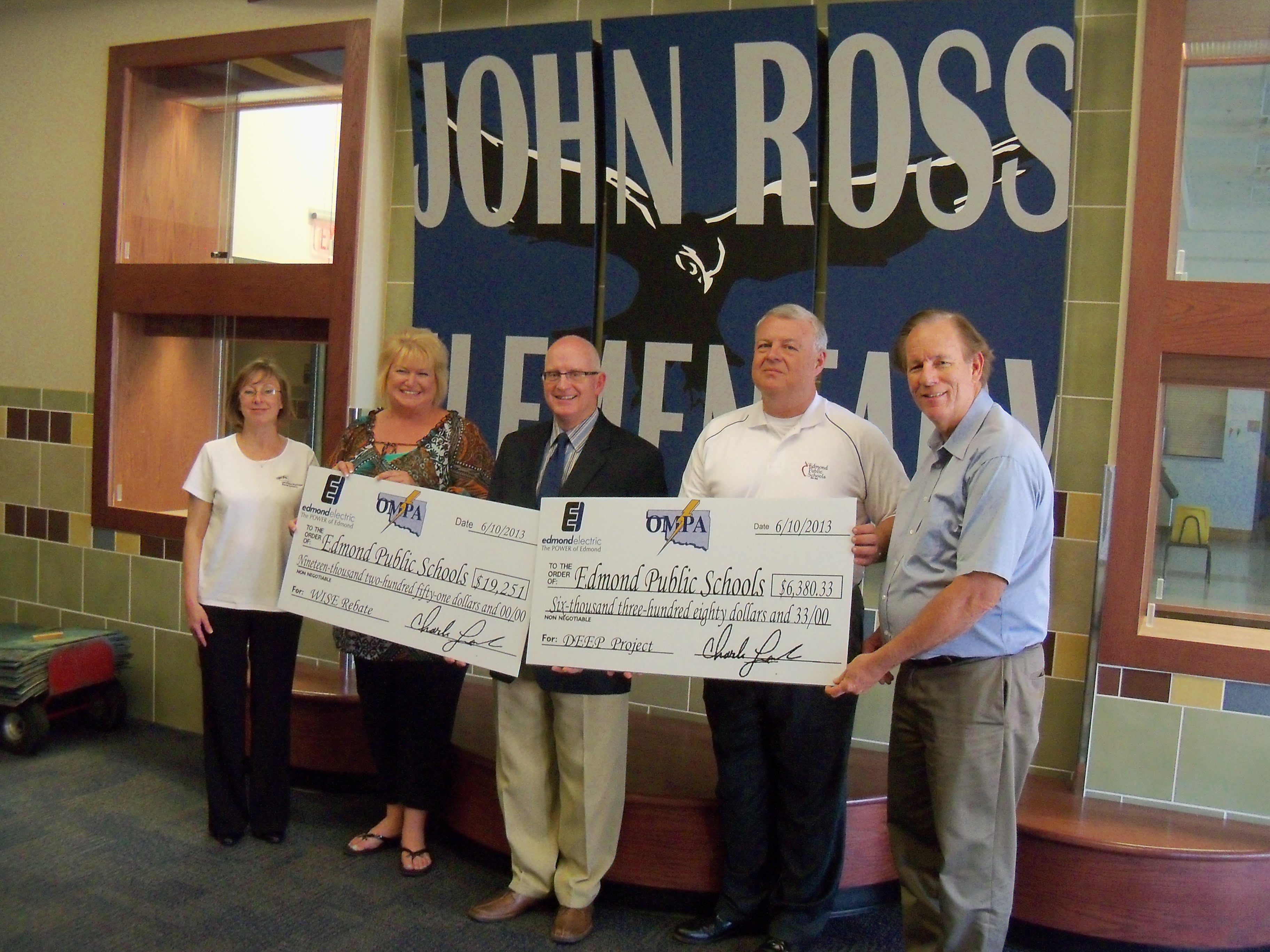 Edmond s John Ross Elementary School Receives Rebate Checks Oklahoma 